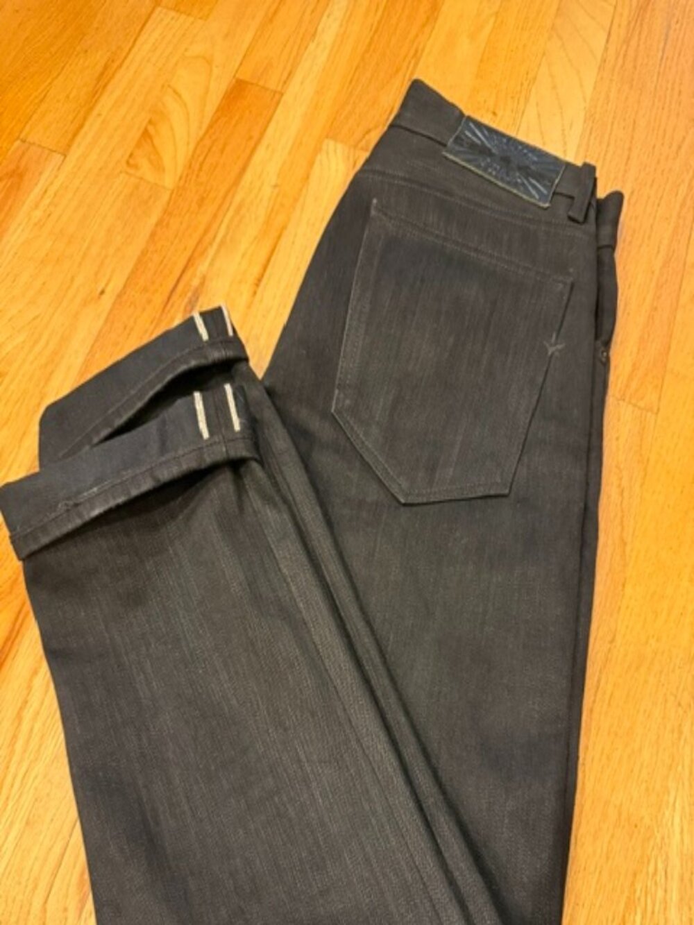 Brave Star Selvage Black Selvedge Raw Denim Jeans 32x30 USA Button Fly